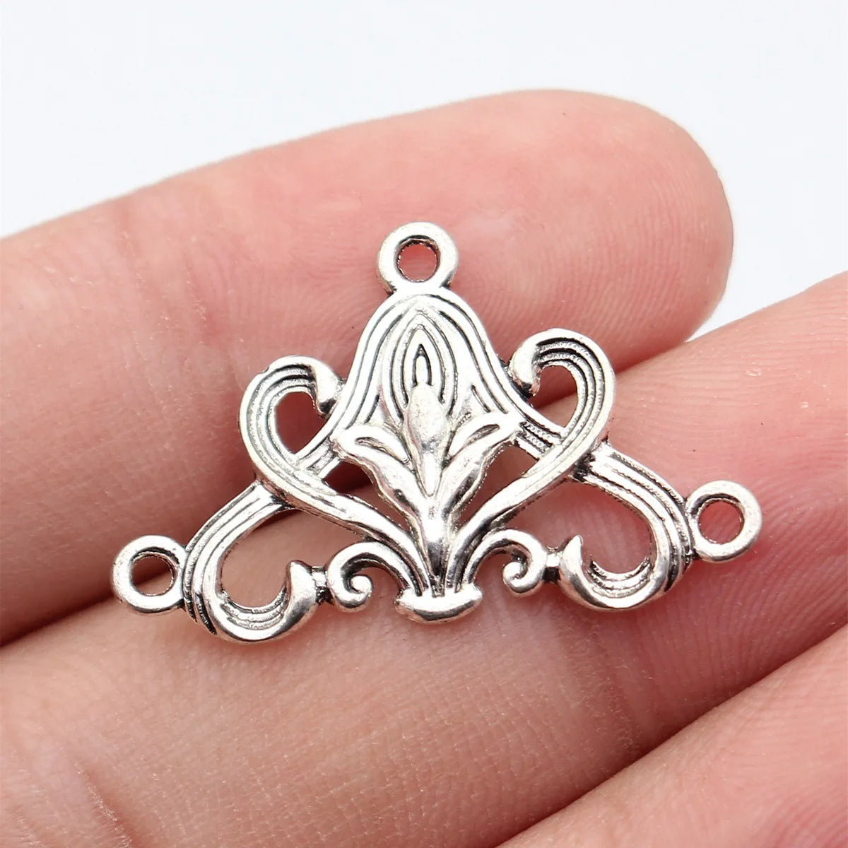 31x20mm 1.4g Multicolor Zinc Alloy Earring Connector Charm for DIY Earrings Jewelry Making