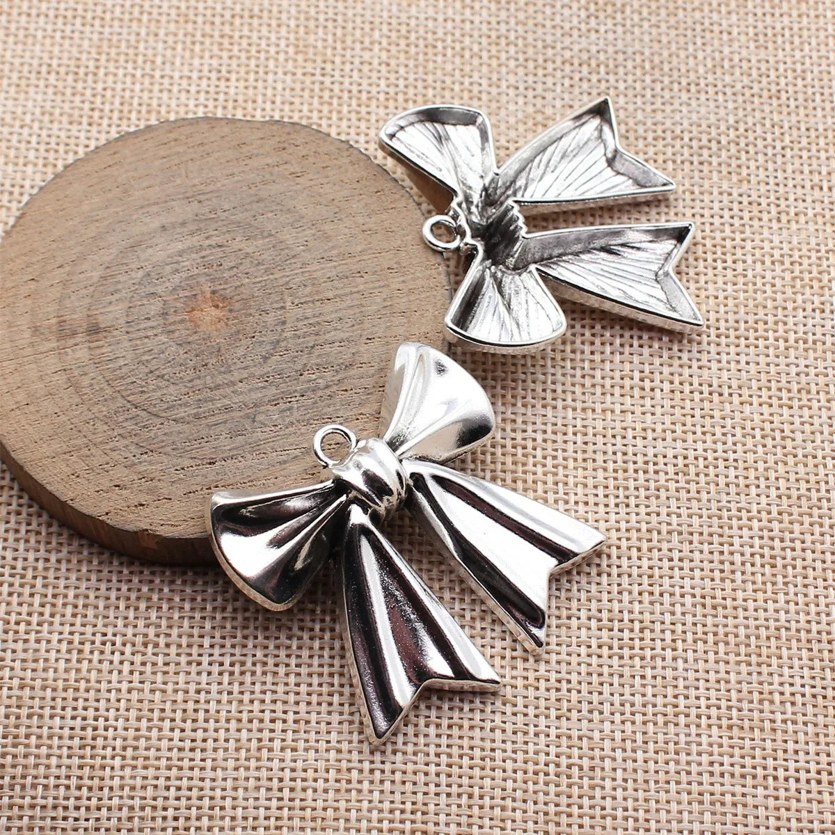 41x41mm 10.6g Multicolor Zinc Alloy Bowknot Butterfly charm pendant for DIY necklace bracelet jewelry making