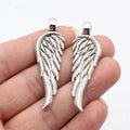 56x18mm 5.4g Antique Silver Zinc Alloy Wing Charm Pendant for DIY Necklace Bracelet Jewelry Making