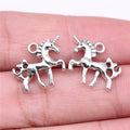 19x14mm 1.1g Antique Silver Zinc Alloy Unicorn Charm Pendant for DIY Necklace Bracelet Jewelry Making