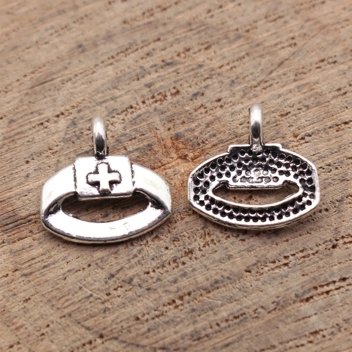11x11mm 0.39g Antique Silver Zinc Alloy Nurse Hat Nurse Cap Charm Pendant for DIY Necklace Bracelet Jewelry