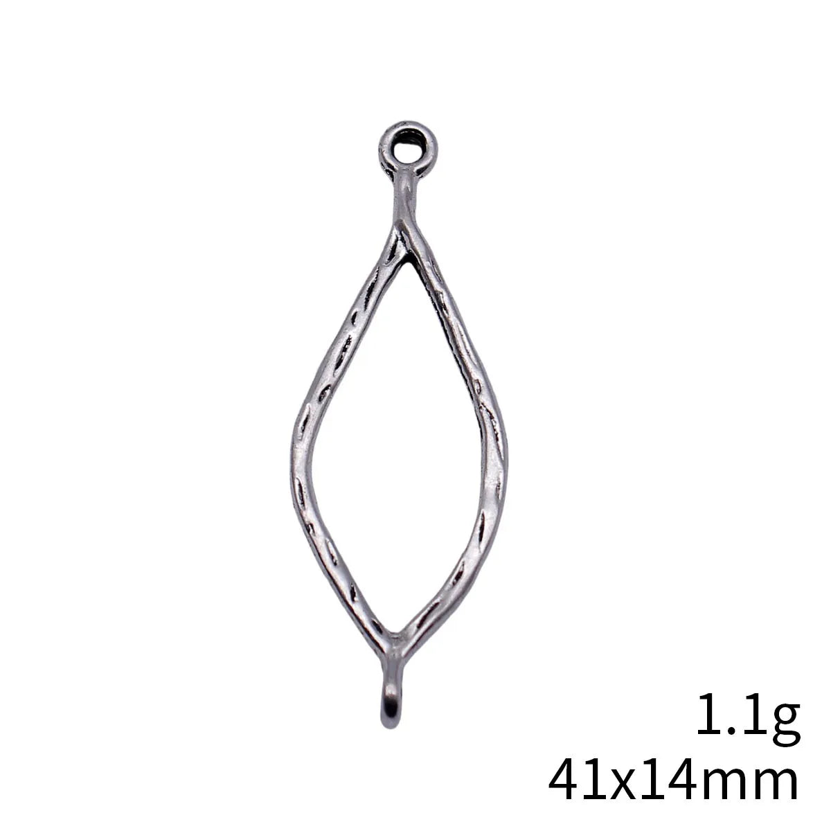 41x14mm 1.1g Multicolor Zinc Alloy Hollow Marquise Eye connector charm for DIY bracelet jewelry making
