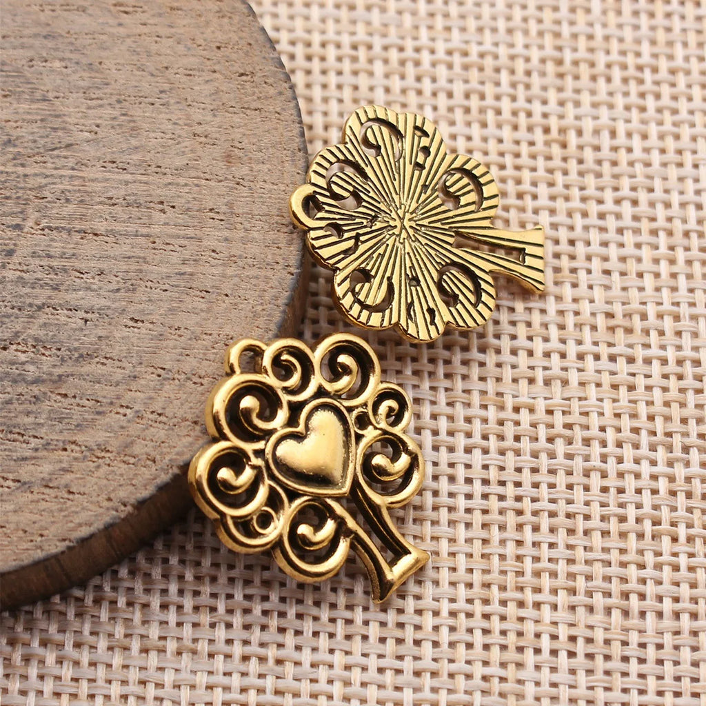 23x20mm 2.3g Multicolor Zinc Alloy Hollow Heart Tree Charm Pendant for Bracelet Necklace Making