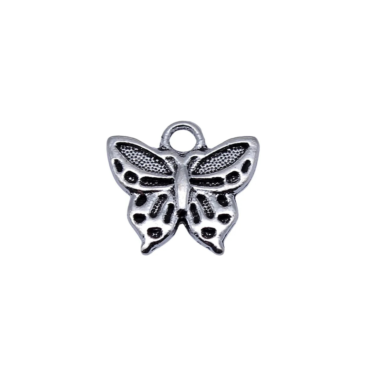 15x14mm 1.45g Antique Silver Zinc Alloy Butterfly Charm Pendant for DIY Necklace Bracelet Jewelry
