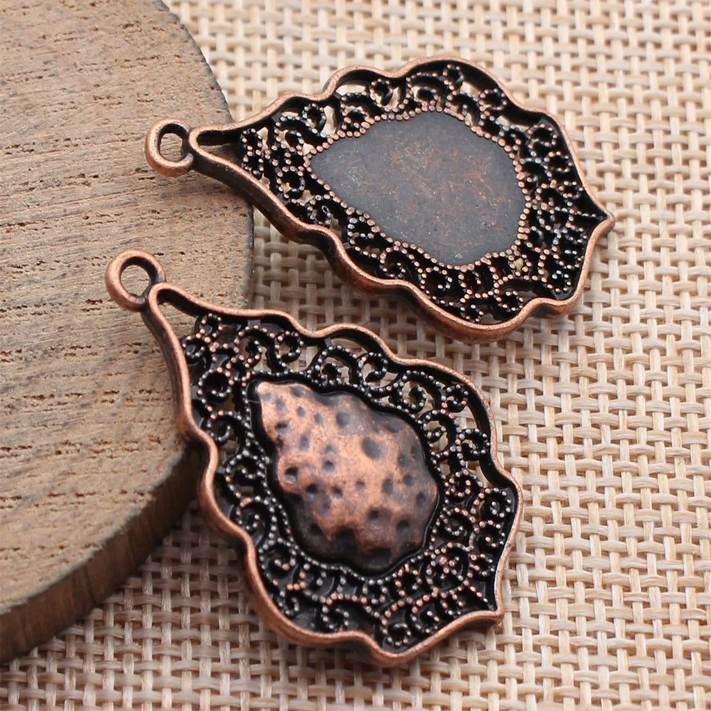 37x24mm 4.8g Multicolor Zinc Alloy Hollow Leaf Charm Pendant for DIY Necklace and Bracelet Jewelry Making