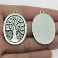 25x38mm 8.4g Antique Silver Zinc Alloy Tree of Life Charm Pendant for Necklace Bracelet Jewelry Making