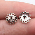 12x12x3mm 0.42g Multicolor Zinc Alloy Flower Bead Caps Jewelry Findings for DIY Beaded Jewelry Making