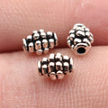 6.8x5x5mm 0.38g Antique Silver Zinc Alloy Raised Dot Spacer Beads for DIY Bracelet Jewelry Making