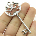 31x69mm 5.5g Multicolor Zinc Alloy Key Charm Pendant for DIY Necklace Bracelet Jewelry Making