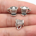 10x9x9mm 1.7g Antique Silver Zinc Alloy Cup Charm Pendant for DIY Miniature Jewelry Accessories