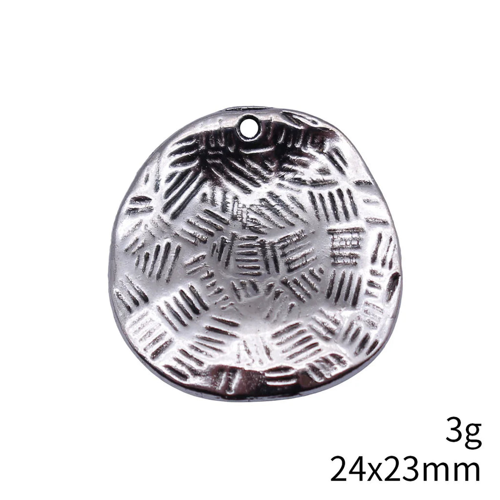24x23mm 3g Multi-Color Zinc Alloy Textured Egg Shape Charm Pendant for DIY Necklace Jewelry Making