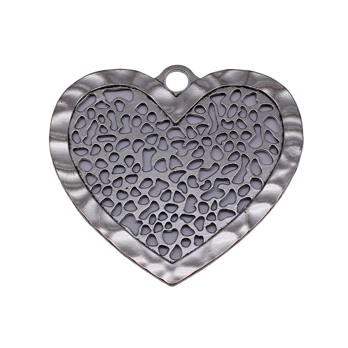 70x65mm 21g Antique Silver Zinc Alloy Openwork Large Heart Hollow Charm Pendant for DIY Jewelry Making