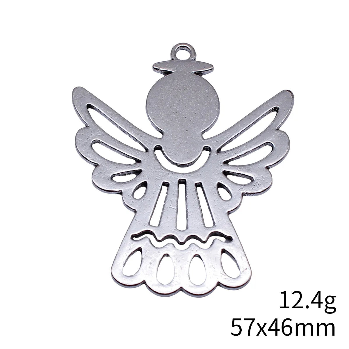57x46mm 12.4g Multicolor Zinc Alloy Angel Charm Pendant for DIY Necklace Bracelet Jewelry Making