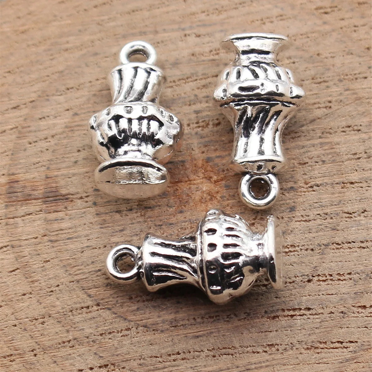 18x9.8x8.2mm 2.6g Antique Silver Zinc Alloy Santiago Pilgrim Censer Charm Pendant for DIY Religious Jewelry