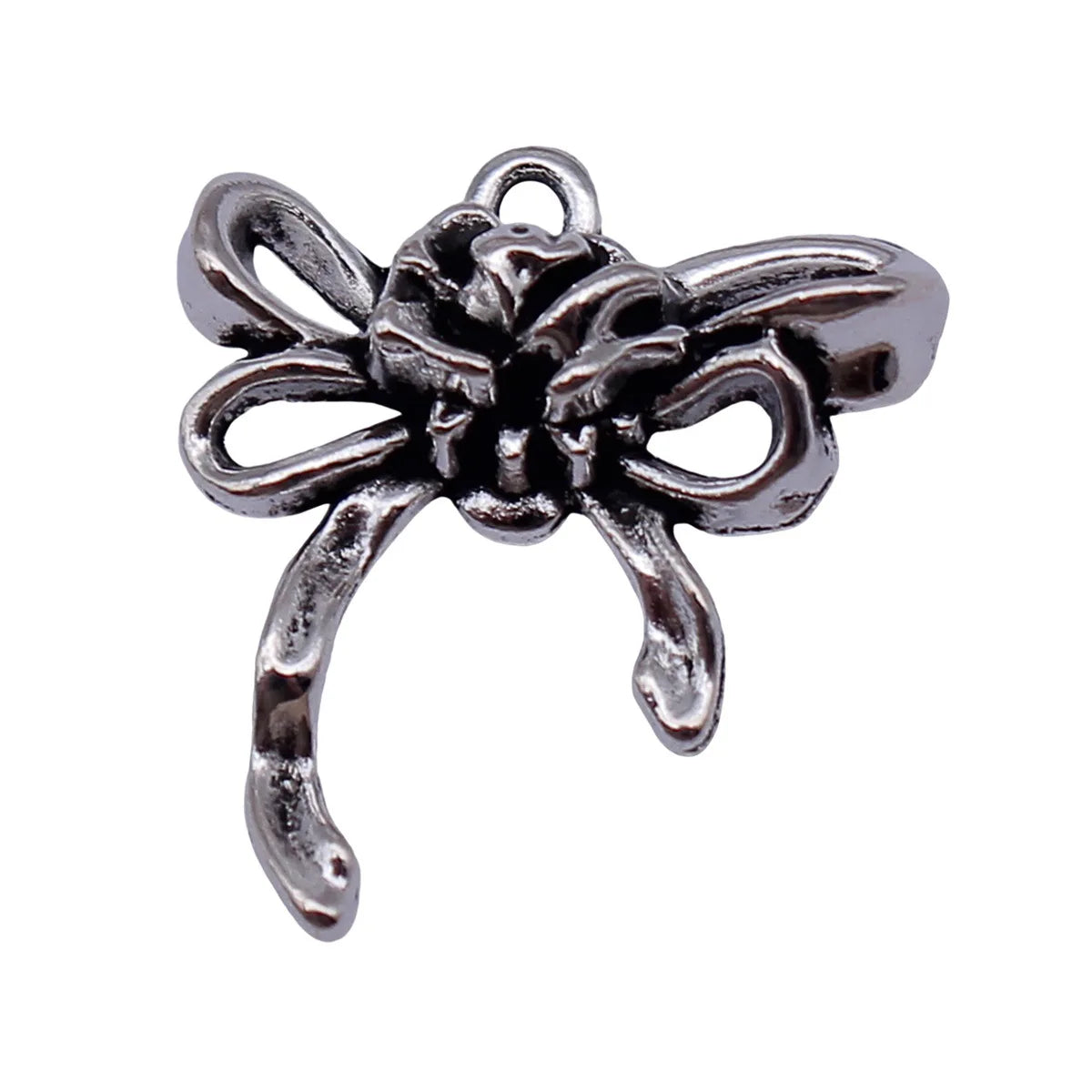 20x18mm 2g Antique Silver Zinc Alloy Bow Butterfly Charm Pendant for DIY Earring Bracelet Jewelry Making