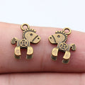 15x11x4.2mm 0.65g Multicolor Zinc Alloy Horse Money Charm Pendant for Necklace Bracelet DIY Jewelry