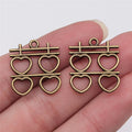 22x20mm 1.6g Multicolor Zinc Alloy Double Happiness Character Charm Pendant for DIY Wedding Jewelry