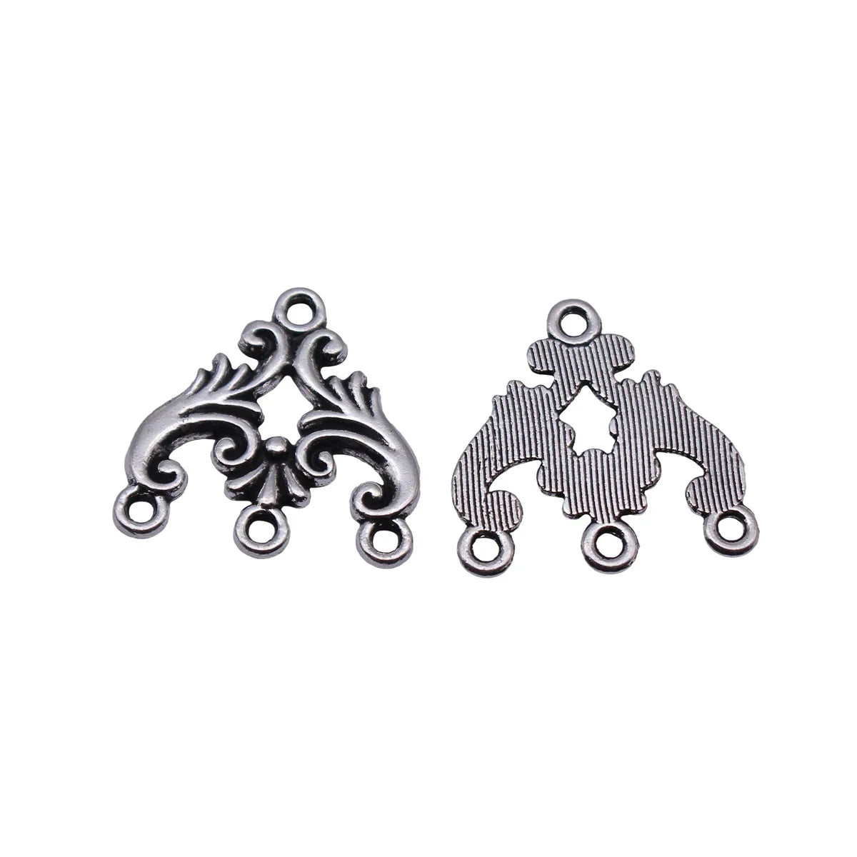 20x20mm 1.3g Antique Silver Zinc Alloy Vintage Earring Connector Charms for DIY Earrings Jewelry Making