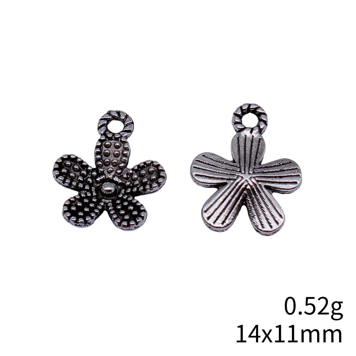 14x11mm 0.52g Multi Color Zinc Alloy Flower Charm Pendant for DIY Necklace Bracelet Jewelry Making