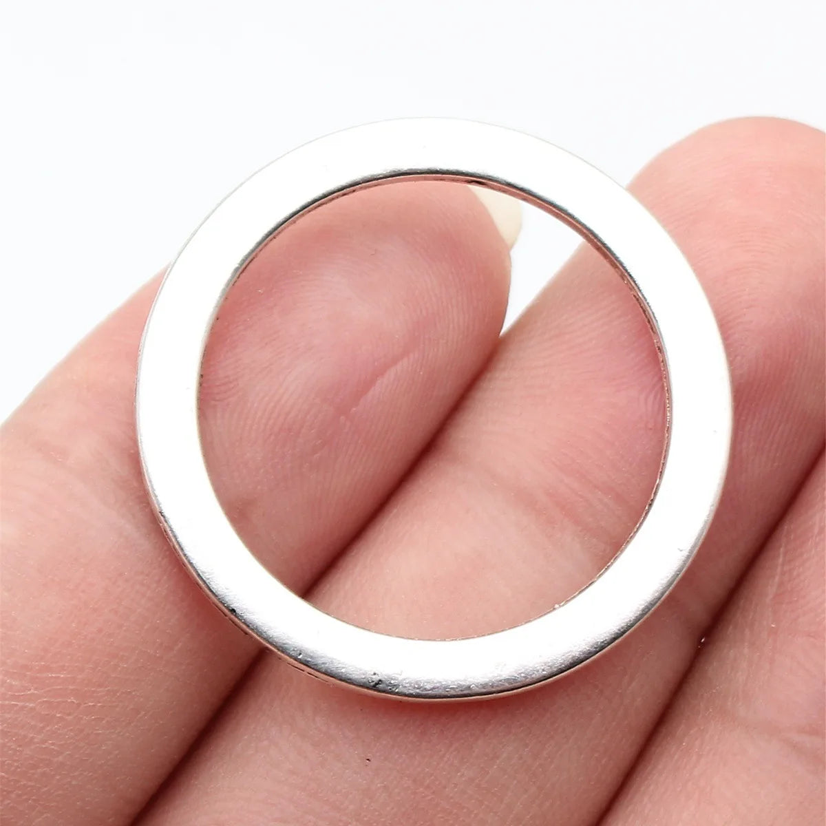 33x33mm 3.6g Multicolor Zinc Alloy Round Ring Connector Charm for DIY Necklace Bracelet Making