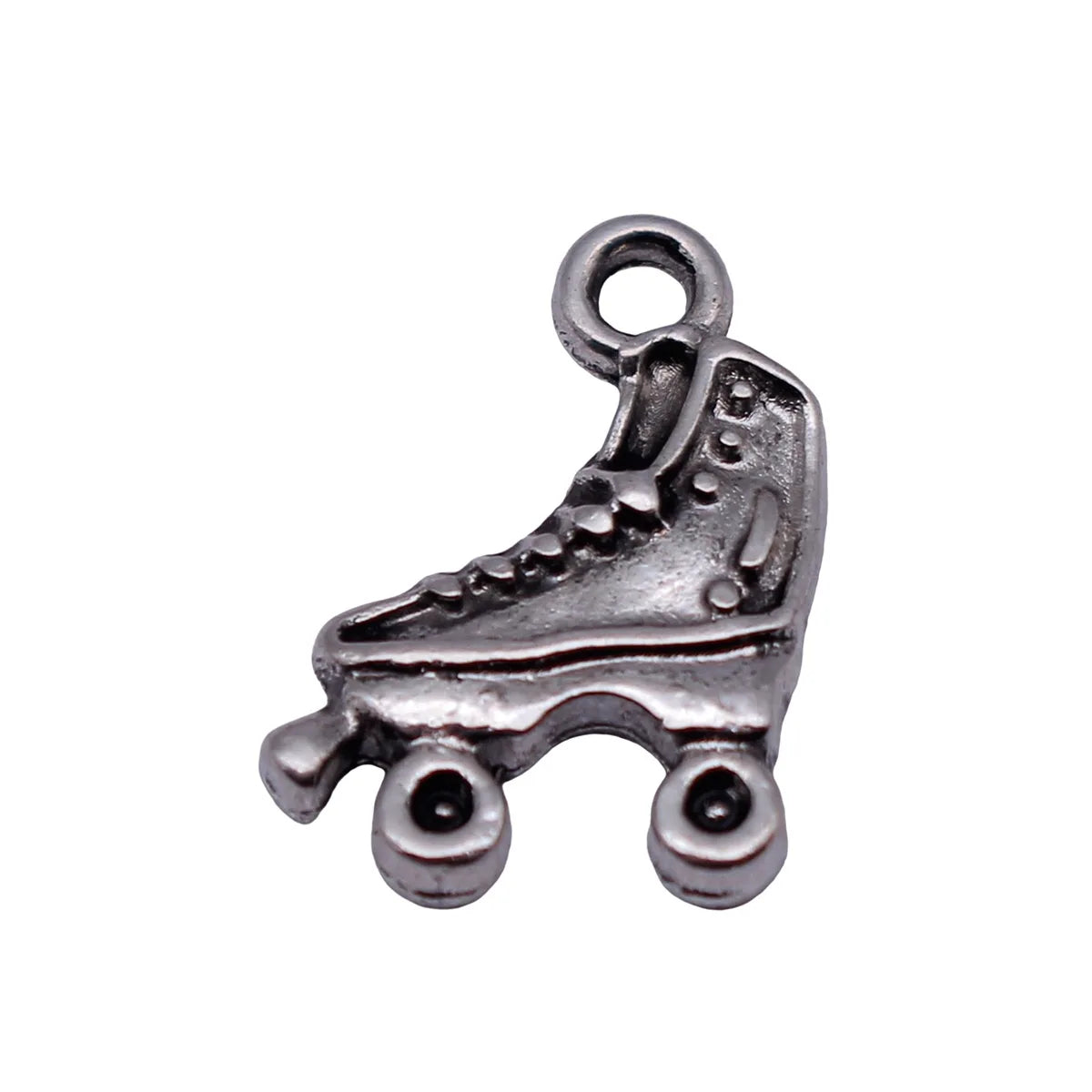 16x11mm 0.8g Antique Silver Zinc Alloy Roller Skate Charm Pendant for DIY Bracelet Necklace Making