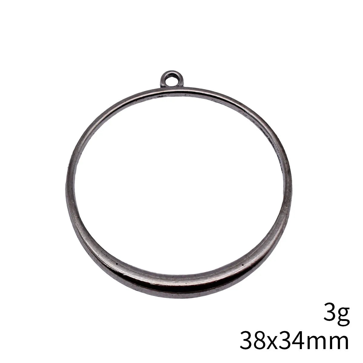 38x34mm 3g Multicolor Zinc Alloy Round Ring Charm Pendant for Earrings Necklace Jewelry Making