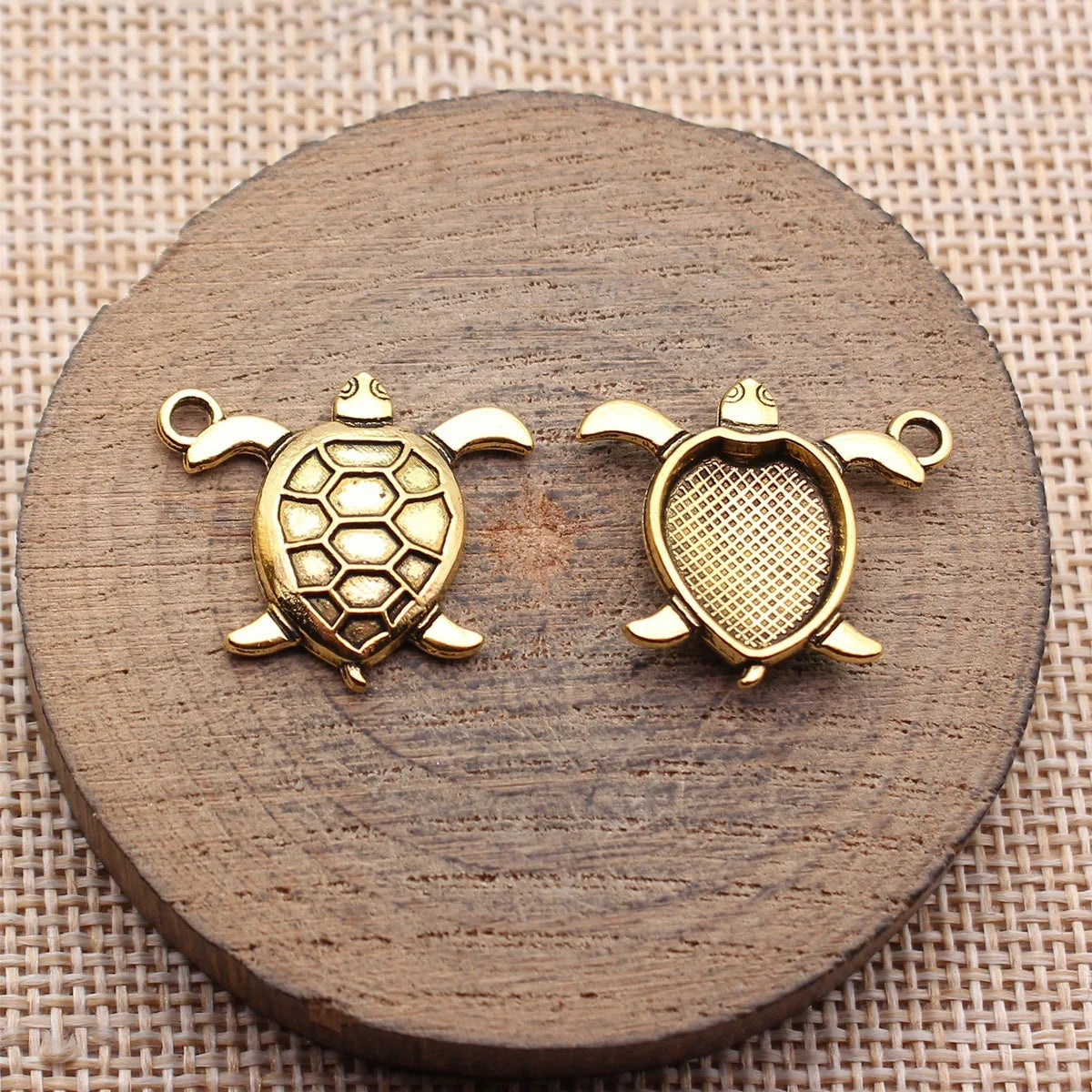 23x21mm 1.9g Multicolor Zinc Alloy Sea Turtle Charm Pendant for DIY Necklace Bracelet Making