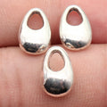 13x9x4.6mm 1.4g Antique Silver Zinc Alloy Teardrop Charm Pendant for DIY Necklace Bracelet Making
