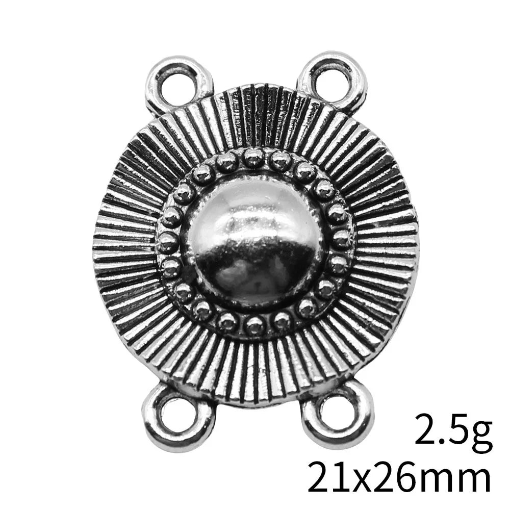 21x26mm 2.5g Multicolor Zinc Alloy Four Hole Body Chain Connector Charm for Waist Chain Making