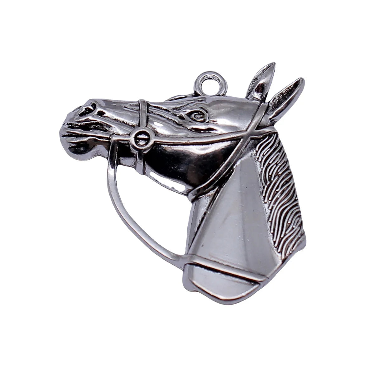 35x34mm 6.3g Multicolor Zinc Alloy Horse Head Charm Pendant for DIY Necklace Bracelet Making