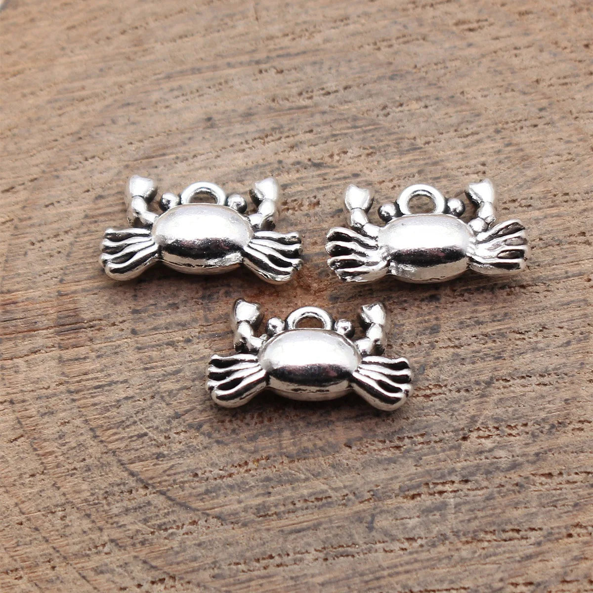 14x8.4mm 1.1g Antique Silver Zinc Alloy Crab charm pendant for DIY bracelet necklace jewelry making