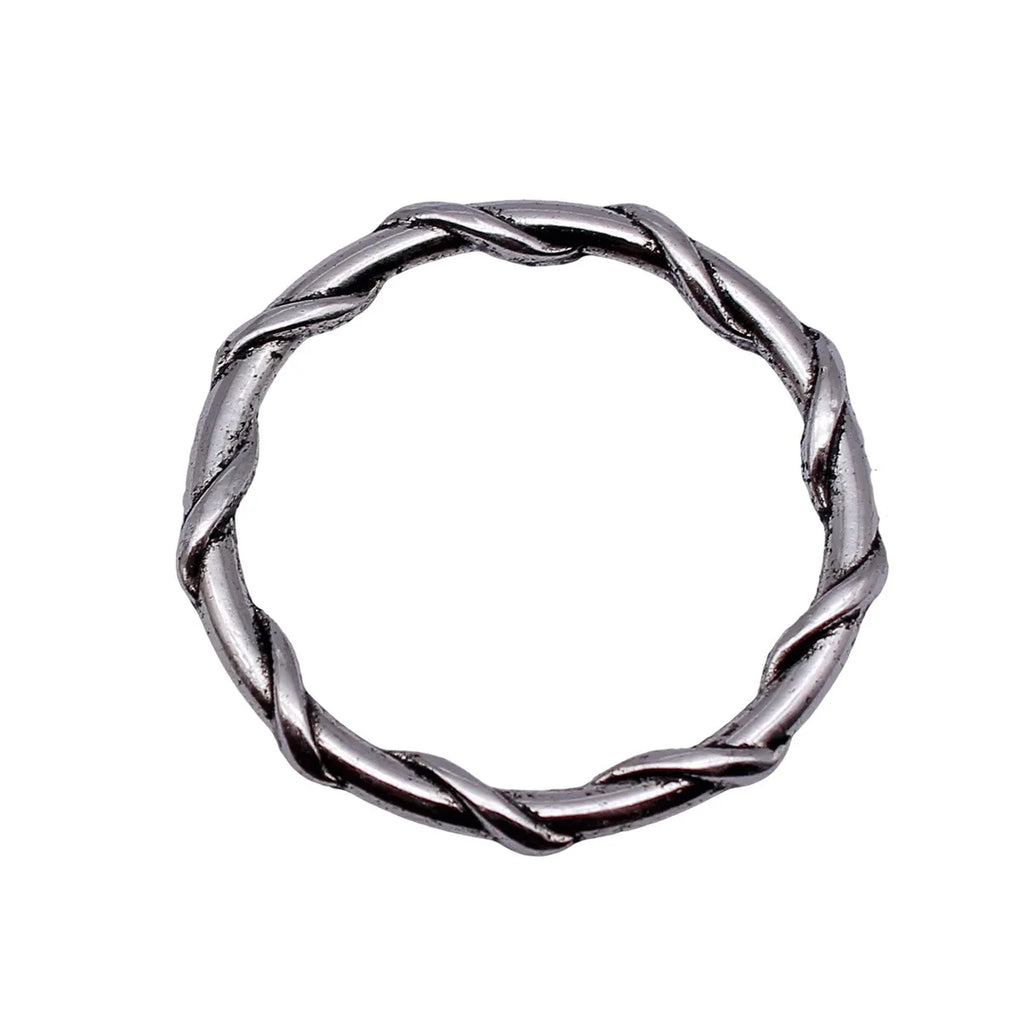 38x38mm 4.8g Antique Silver Zinc Alloy Vine Round Ring Connector Charm for Necklace Bracelet Making
