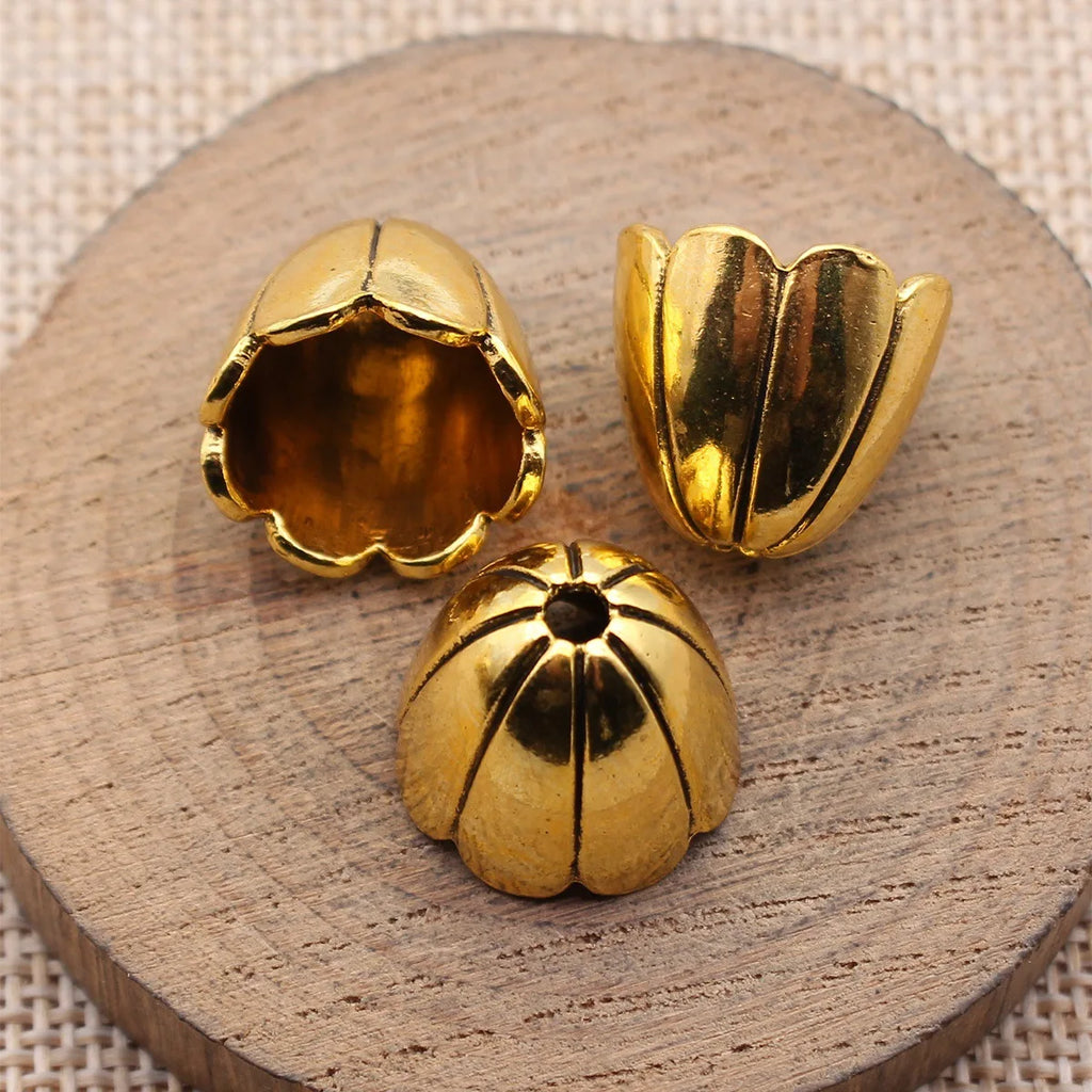 17x17x15mm 4.7g Multicolor Zinc Alloy Flower Bead Caps for DIY Beaded Bracelet Necklace Jewelry Making