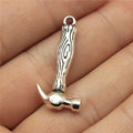 31x15mm 3.2g Multicolor Zinc Alloy Hammer Tool Charm Pendant for DIY Necklace Bracelet Jewelry Making