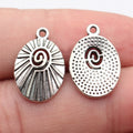 20x13mm 1.2g Multicolor Zinc Alloy Radiating Swirl charm pendant for DIY bracelet necklace making
