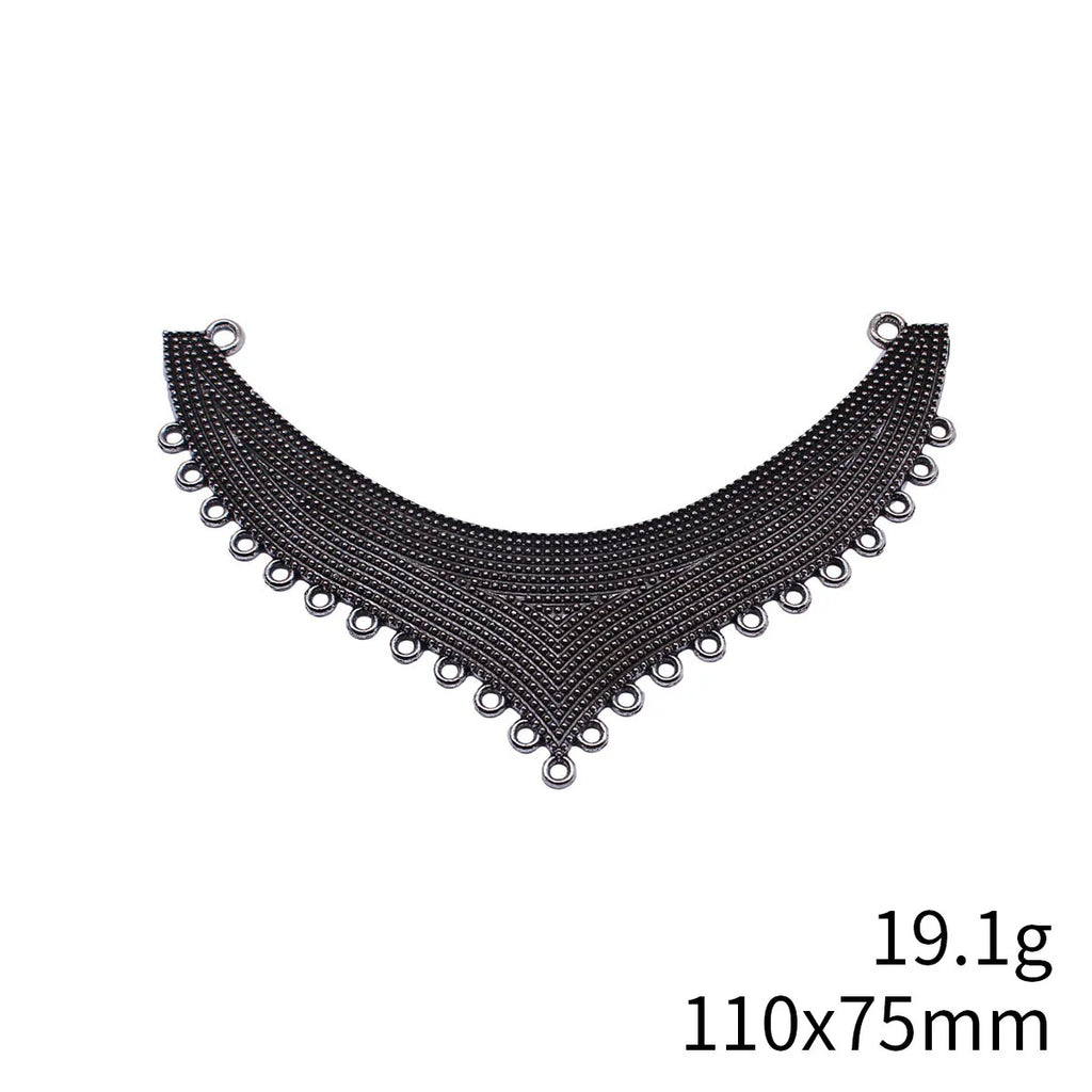 110x75mm 19.1g Antique Silver Zinc Alloy Necklace Connector Charm for Statement Necklace Jewelry Making