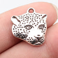 20x18mm 2g Antique Silver Zinc Alloy Leopard Head Charm Pendant for DIY Necklace Bracelet Making
