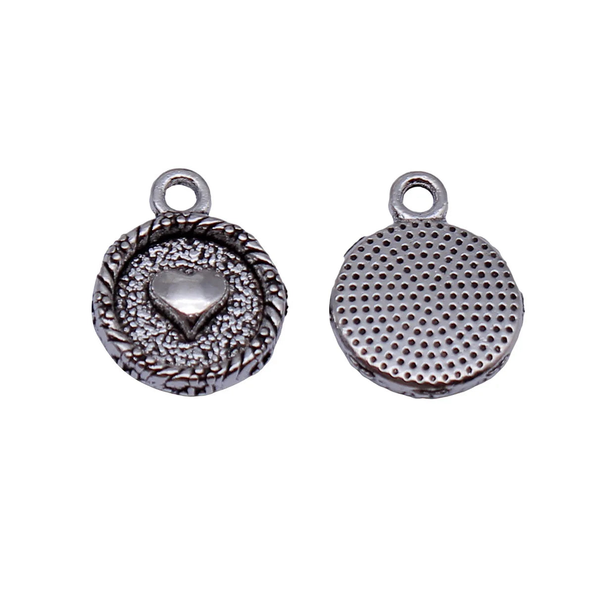16x12mm 1.2g Antique Silver Zinc Alloy Heart Tag Charm Pendant for DIY Necklace Bracelet Making