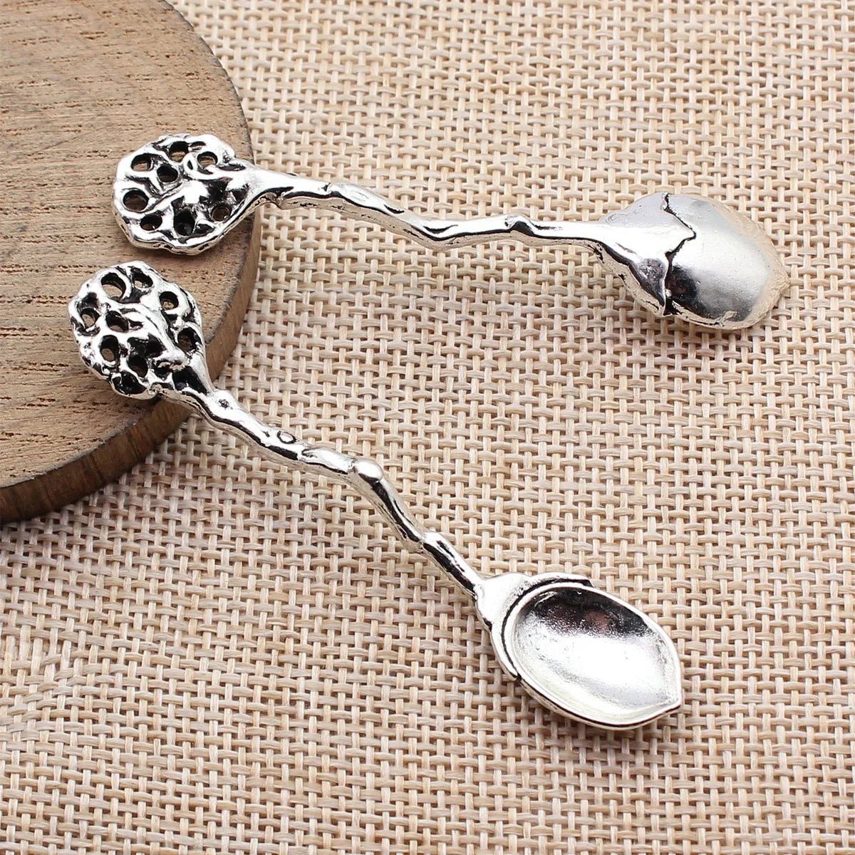 70x14mm 5.7g Antique Silver Zinc Alloy Acorn Spoon Charm Pendant for DIY Necklace Jewelry Making
