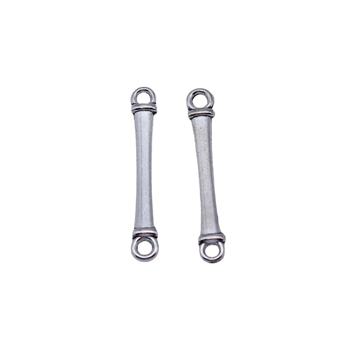 31x4.8mm 0.7g Antique Silver Zinc Alloy Long Bar Connector Charm for DIY Bracelet Necklace Jewelry Making