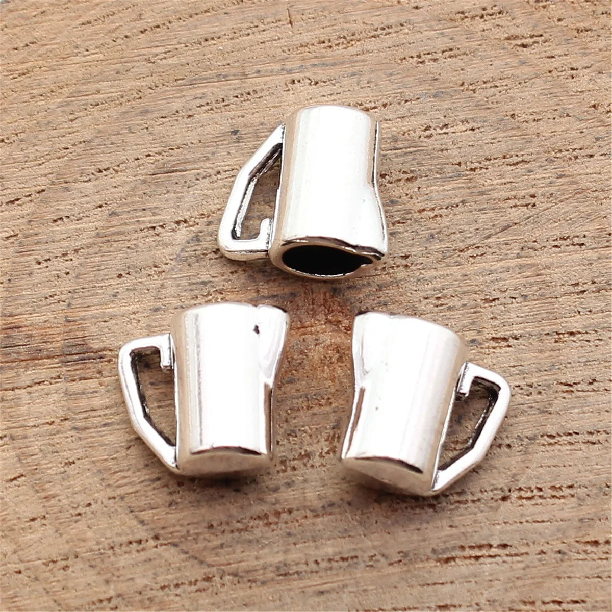 11x10x6.6mm 1g Antique Silver Zinc Alloy Water Cup Charm Pendant for Bracelet Necklace Making