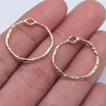 22x21mm 0.6g KC Gold Zinc Alloy Geometric Charm Pendant for Necklace and Earring Jewelry Making