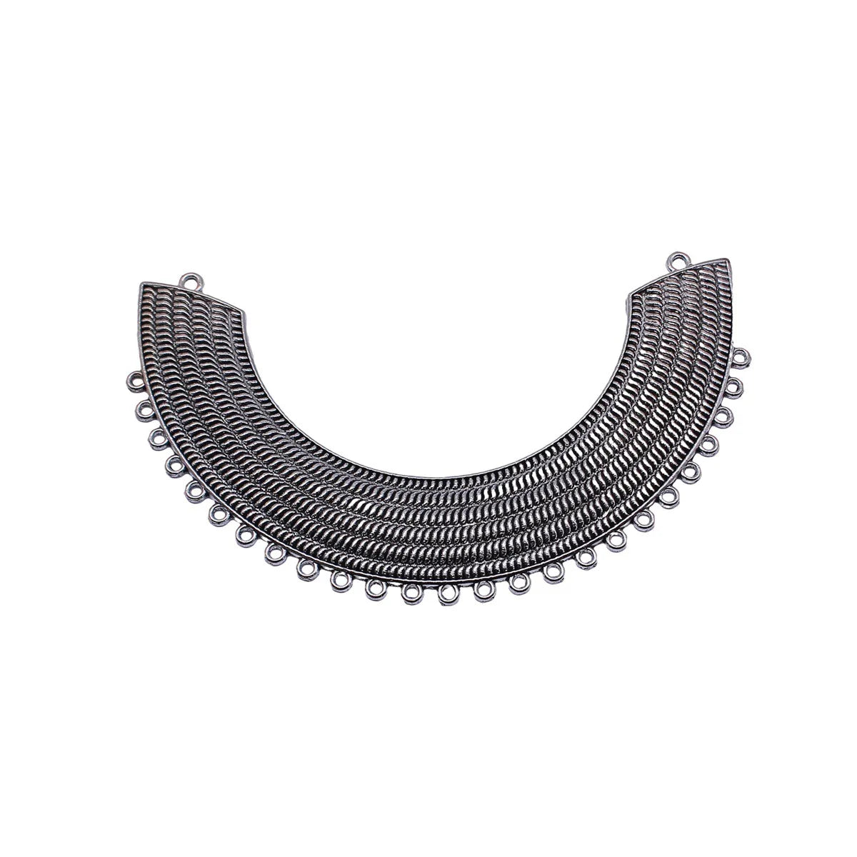 128x74mm 34.4g Antique Silver Zinc Alloy Statement Connector Charm for DIY Necklace Jewelry Making