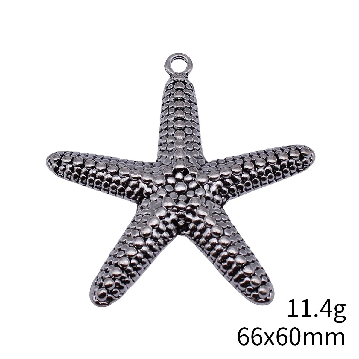 66x60mm 11.4g Multicolor Zinc Alloy Starfish Charm Pendant for DIY Necklace Bracelet Jewelry Making