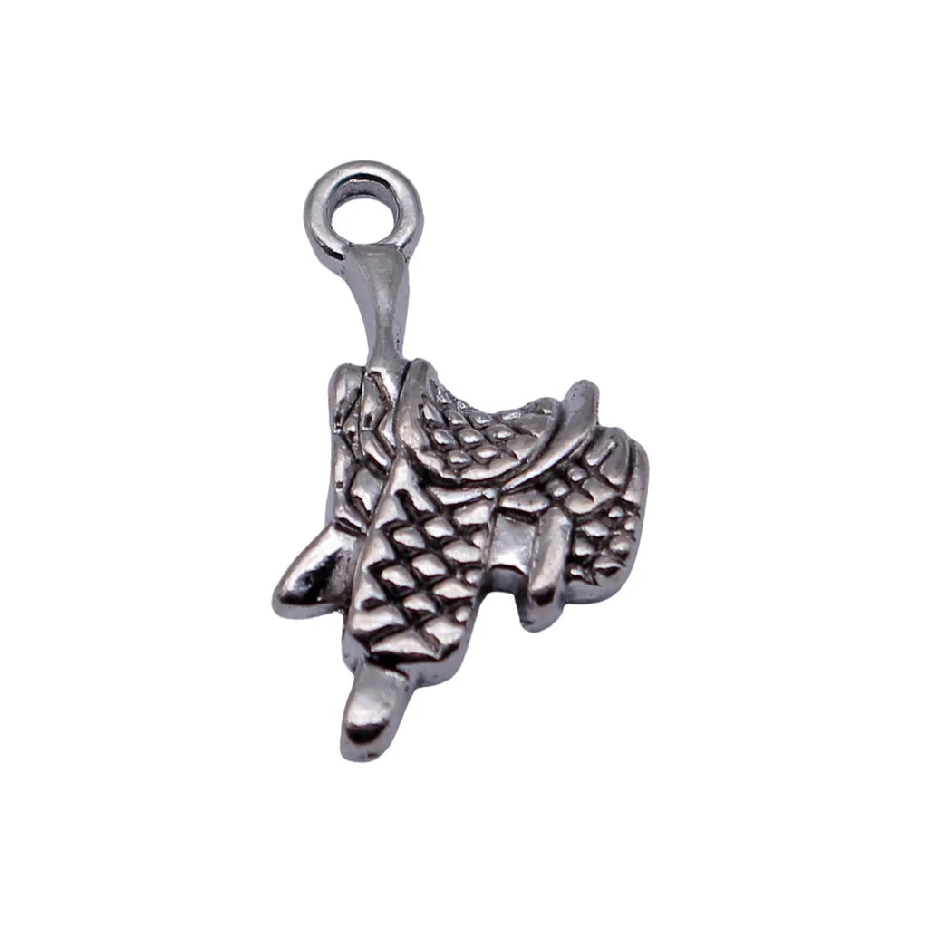 22x12mm 1.8g Antique Silver Zinc Alloy Saddle Charm Pendant for DIY Necklace Bracelet Jewelry