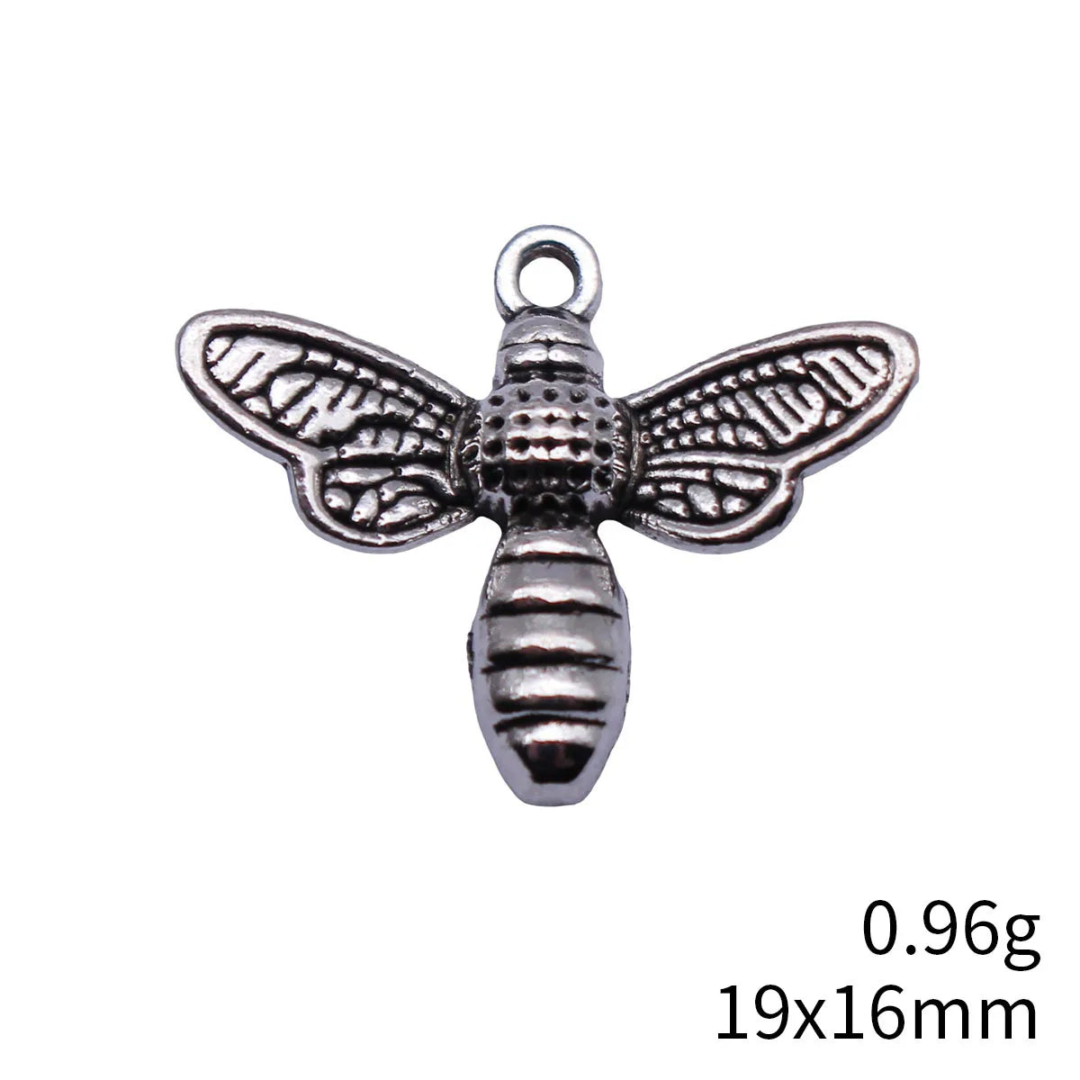19x16mm 0.96g Multicolor Zinc Alloy Bee Charm Pendant for DIY Necklace Bracelet Jewelry Making