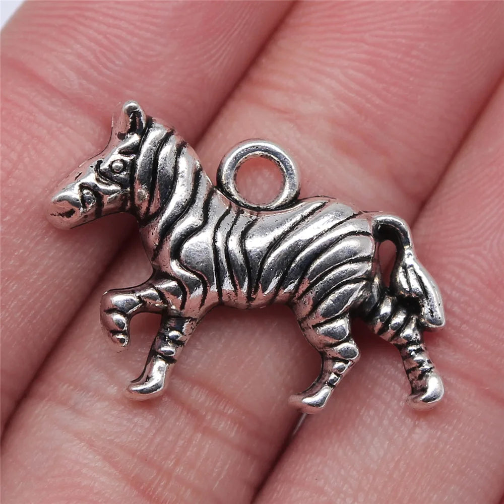 30x20mm 2.9g Antique Silver Zinc Alloy Horse Charm Pendant for DIY Necklace Bracelet Jewelry Making