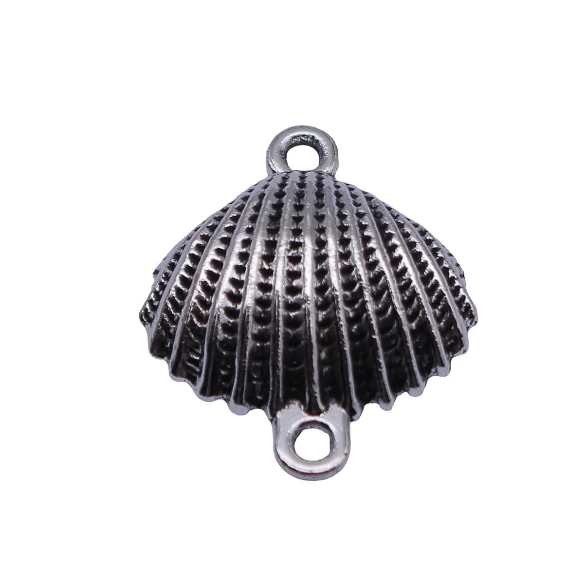 24x20mm 1.5g Antique Silver Tone Zinc Alloy Shell Connector Charm for DIY Necklace Bracelet Making