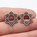 21x19mm 1.3g Multicolor Zinc Alloy Hollow Geometric Pattern Connector Charm for DIY Earrings Jewelry