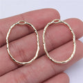 22x30mm 0.9g KC Gold Zinc Alloy Oval Charm Pendant for DIY Necklace Bracelet Jewelry Making